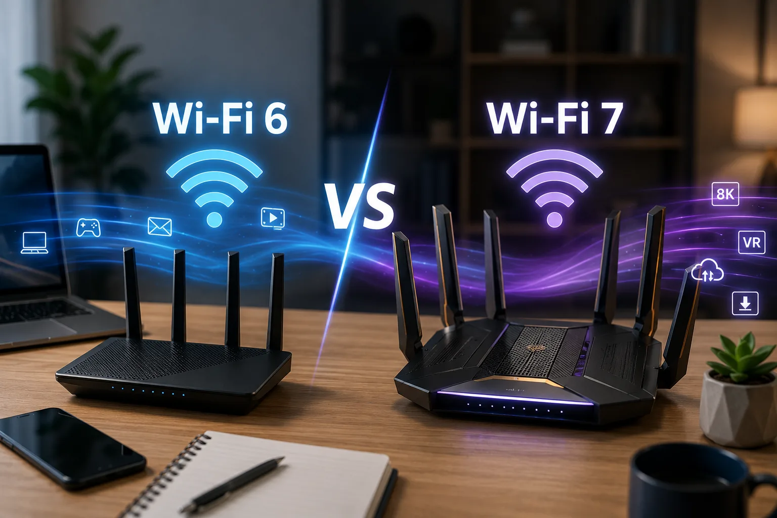 Wi-Fi 6 და Wi-Fi 7 როუტერების განსხვავება
